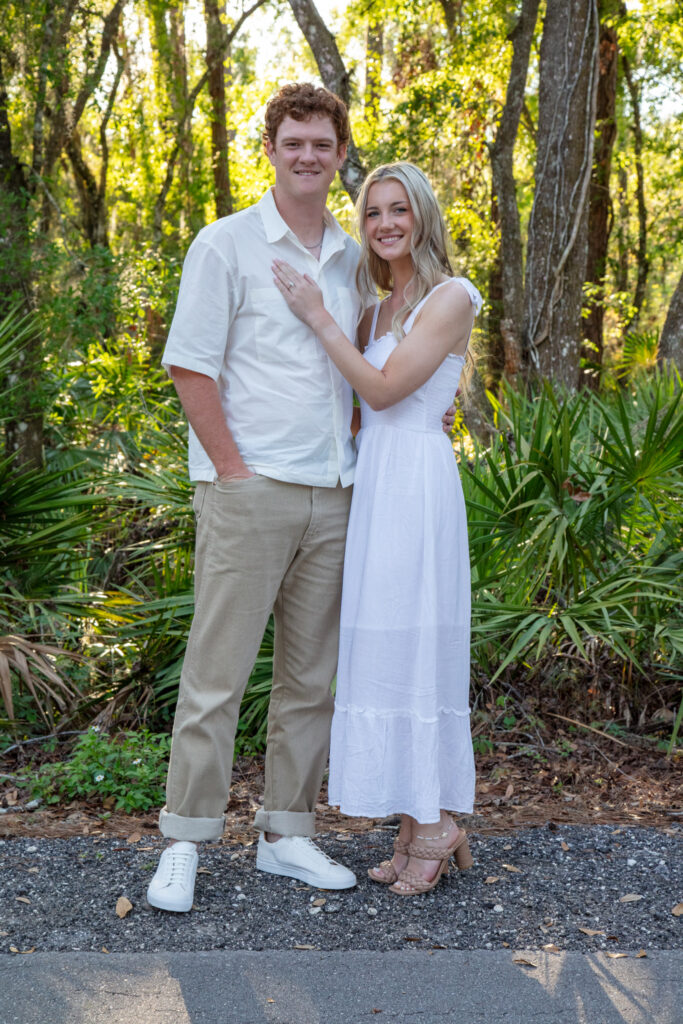 engagement session in the woods tampa fl