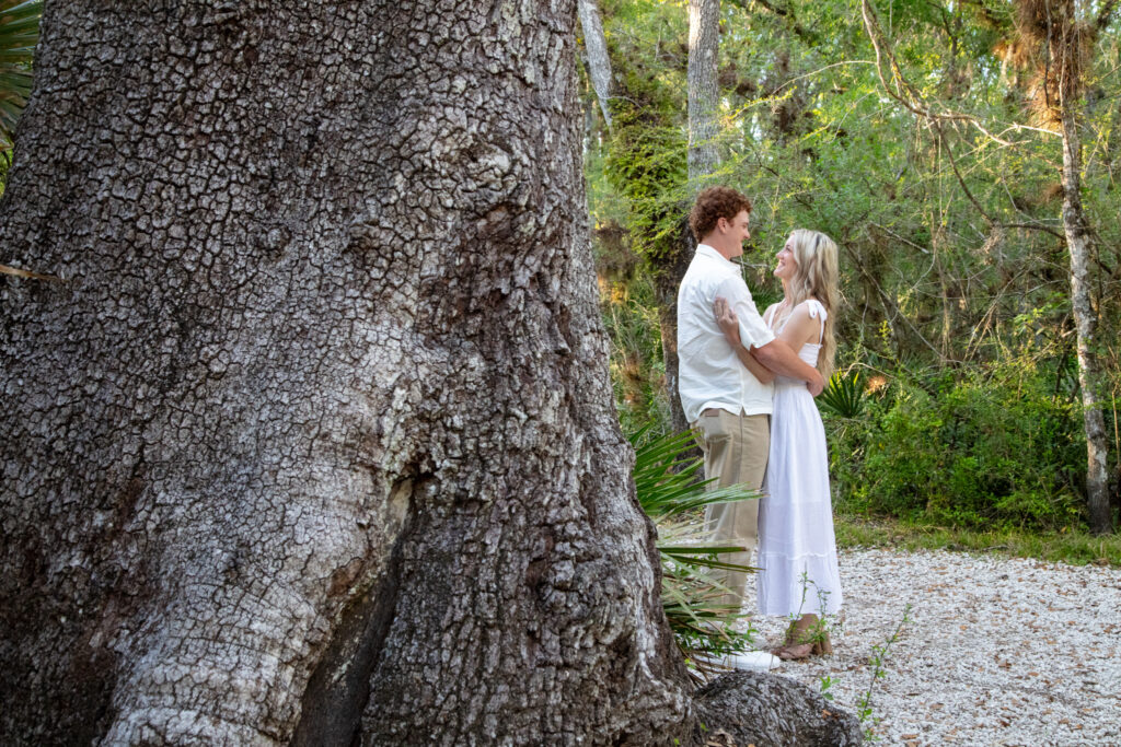 engagement session in the woods tampa fl