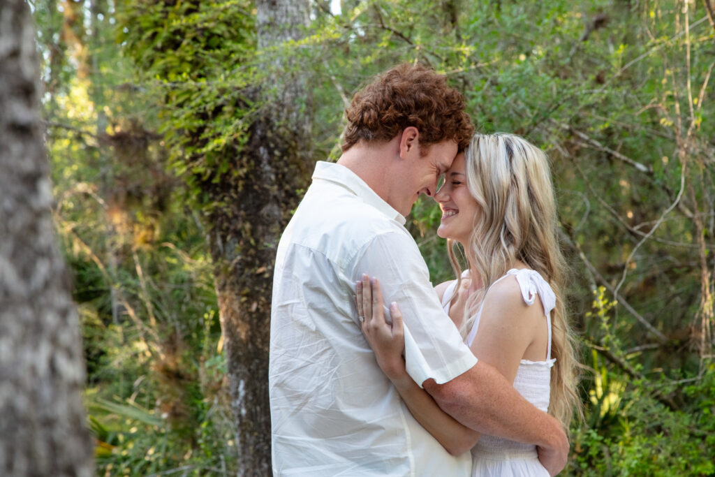 engagement session in the woods tampa fl