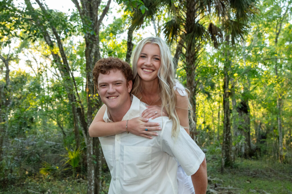 engagement session in the woods tampa fl